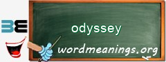 WordMeaning blackboard for odyssey